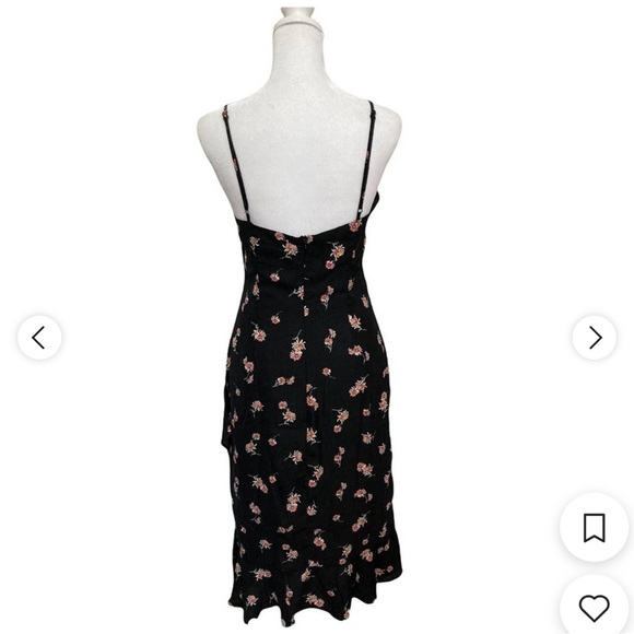 BB Dakota RSVP black floral midi dress - Picture 2 of 7